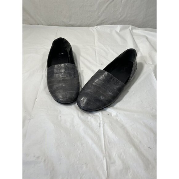 Vince Bogart grey Leather Flat Slide Slip-on $225 Size 8 - Picture 8 of 14